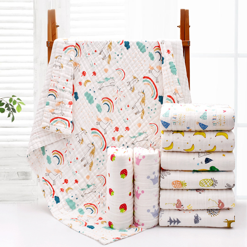 Baby Swaddle Blanket - 4-Layer Gauze Infant Washcloth Baby Bath