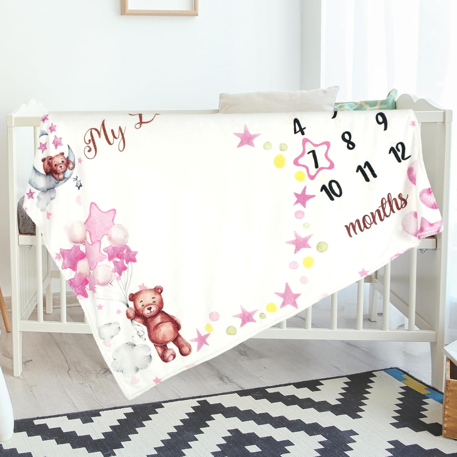 VIKAMA Monthly Baby Growth Mil - Baby Swaddle Blanket ulasan dan harga