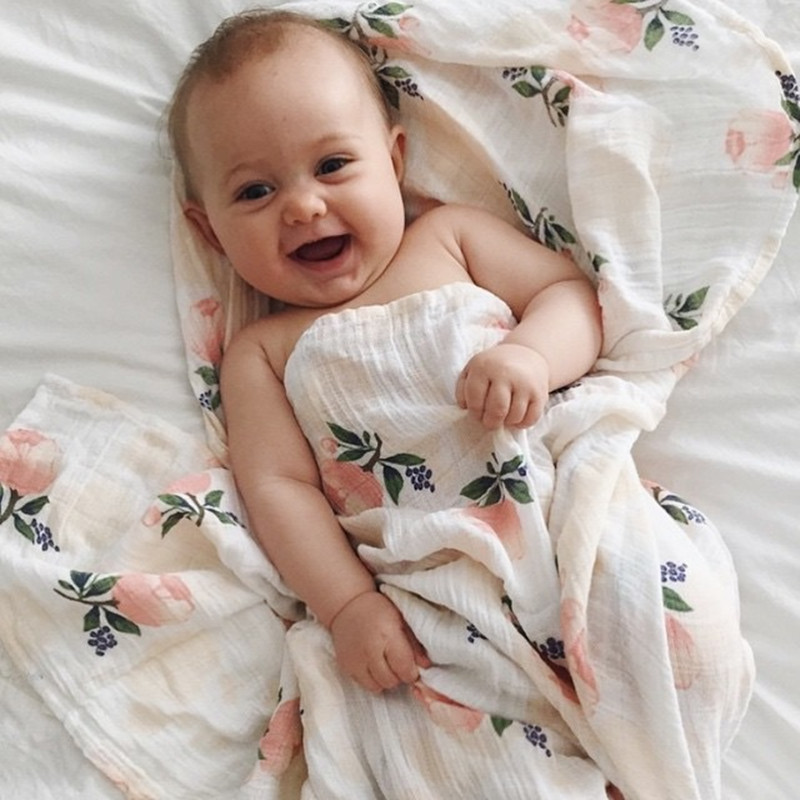 Rose 120x120cm 70% Bamboo 30%  - Baby Swaddle Blanket ulasan dan harga