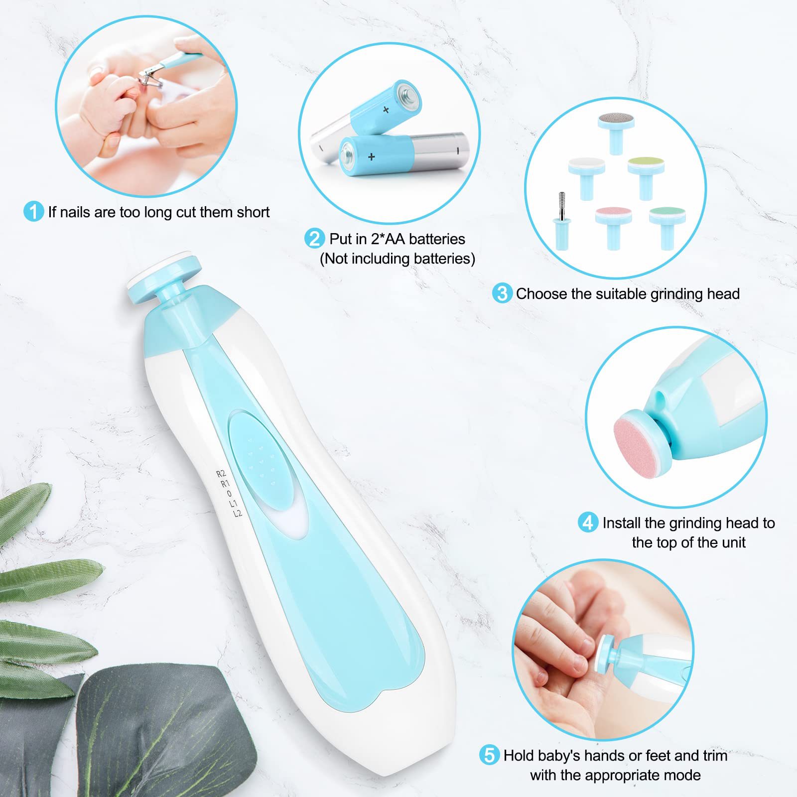 Baby Electric Nail Trimmer Kid - Baby Products Essentials ulasan dan harga